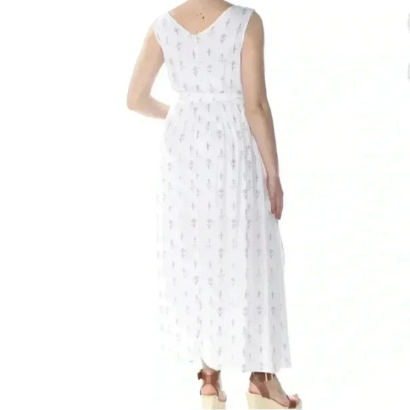 ROXY WHITE EMPIRE WAIST MAXI DRESS SIZE SMALL - Picture 2 of 11